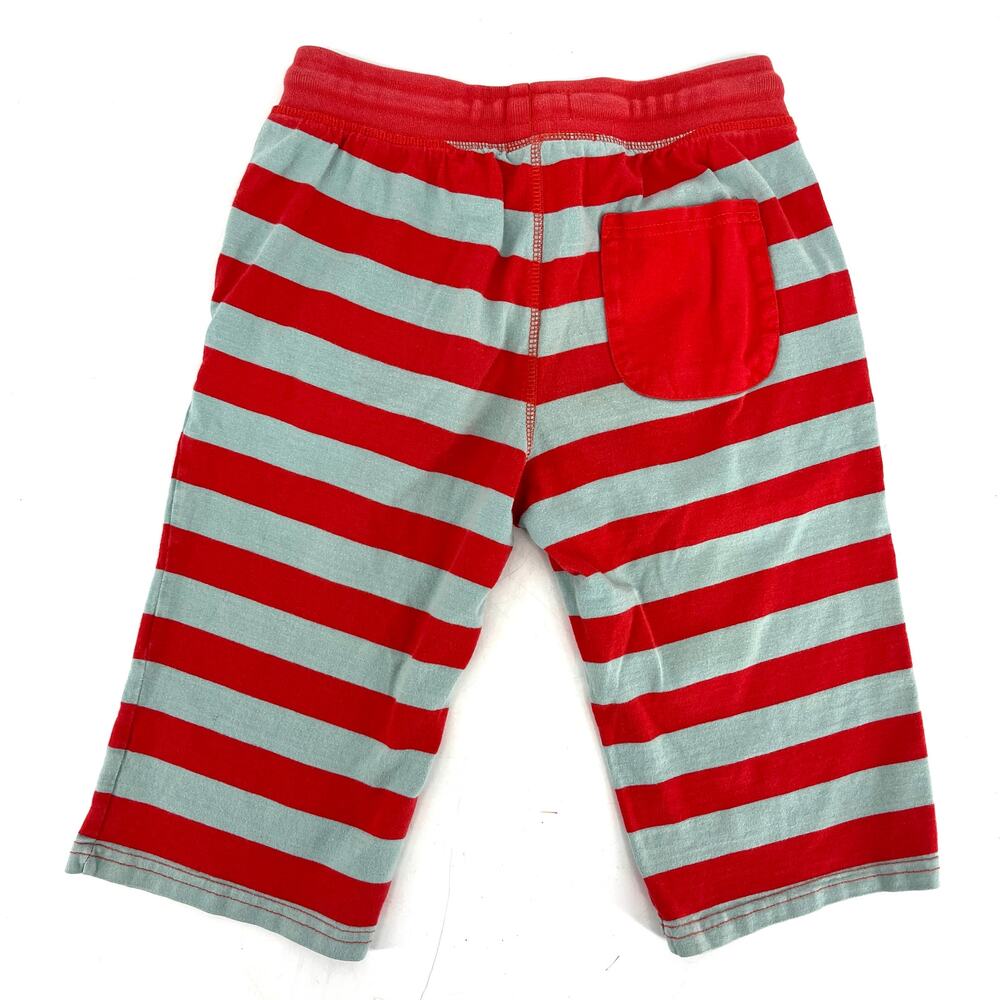 Boden Kids Unisex Y13 (158cm) Soft‎ Red Gray Stripe Cotton Patch Pockets Shorts - Picture 2 of 3